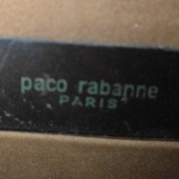 Stunning Paco Rabanne Paris Clutch Canvas & Leather - Picture 8 of 11